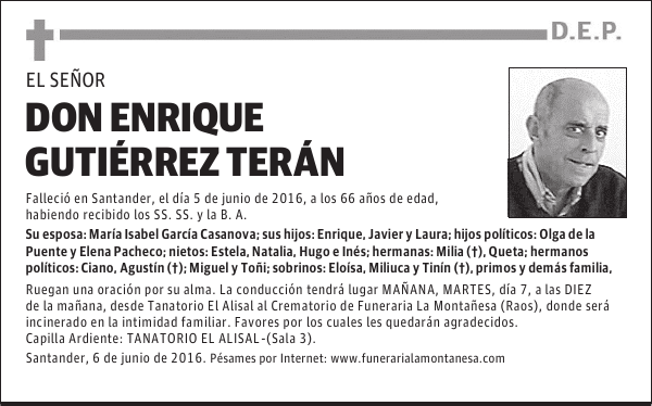 Don Enrique Gutiérrez Terán