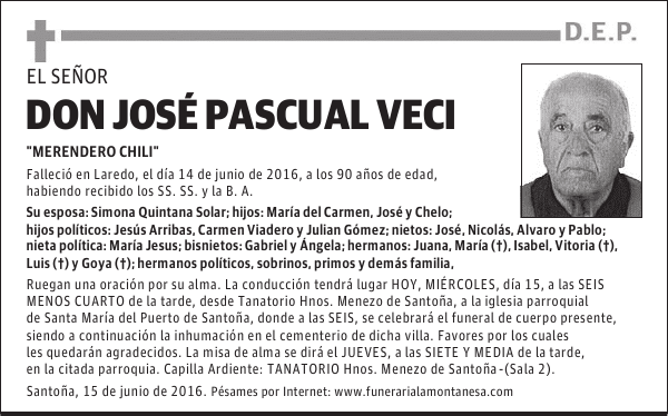 Don José Pascual Veci