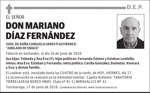 DON MARIANO DIAZ FERNANDEZ