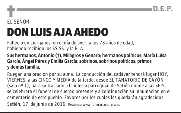 DON LUIS AJA AHEDO