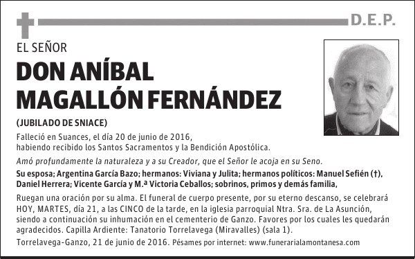 Don Aníbal Magallón Fernández