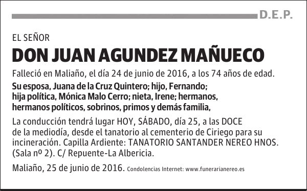 DON JUAN AGUNDEZ MAÑUECO