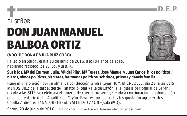 Don Juan Manuel Balboa Ortíz