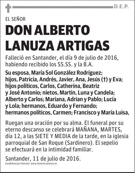 DON ALBERTO LANUZA ARTIGAS