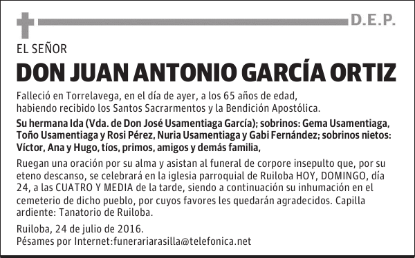 DON JUAN ANTONIO GARCÍA ORTIZ