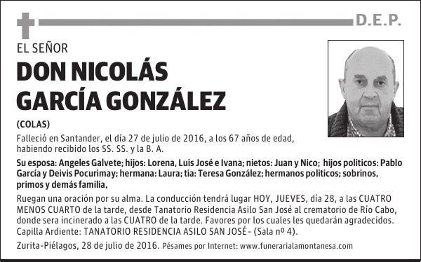 Don Nicolas García González