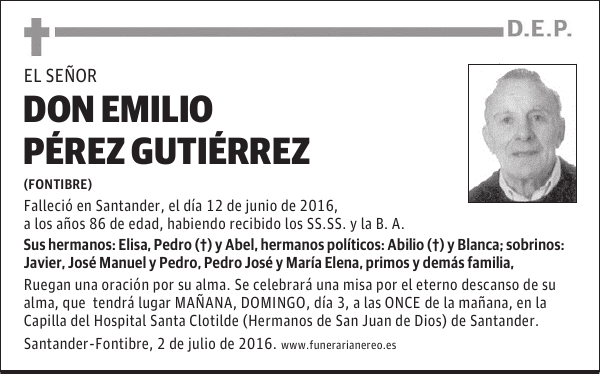DON EMILIO PEREZ
