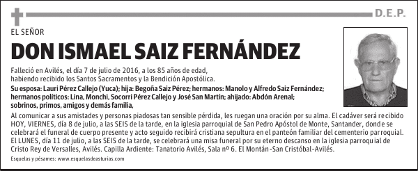 D. Ismael Saiz Fernández