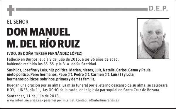 DON MANUEL M. DEL RIO RUIZ