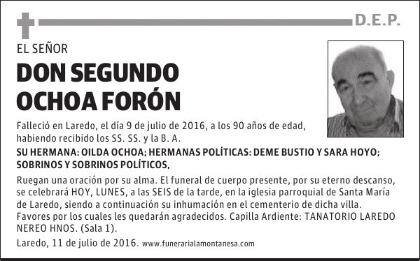 Don Segundo Ochoa Forón