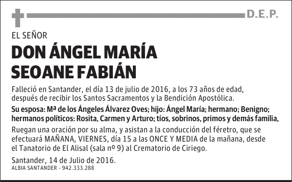 DON ÁNGEL MARÍA SEOANE FABIÁN