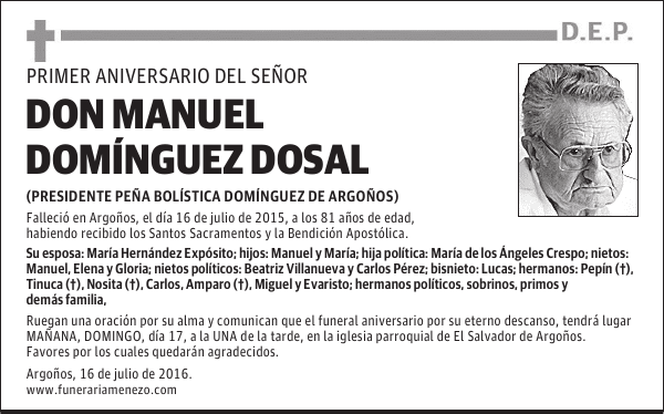 Don Manuel Domínguez Dosal