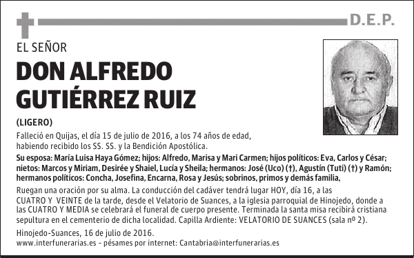 DON ALFREDO GUTIÉRREZ RUIZ