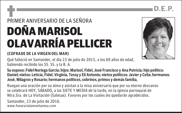 Doña Marisol Olavarría Pellicer