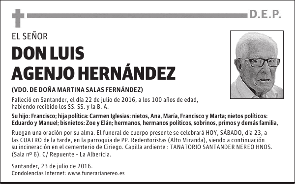 DON LUIS AGENJO HERNÁNDEZ