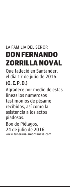 Don Fernando Zorrilla Noval