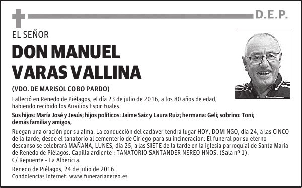 DON MANUEL VARAS VALLINA