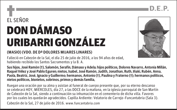 Don Dámaso Uribarri González