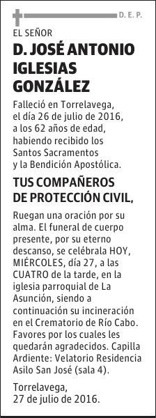 Don José Antonio Iglesias