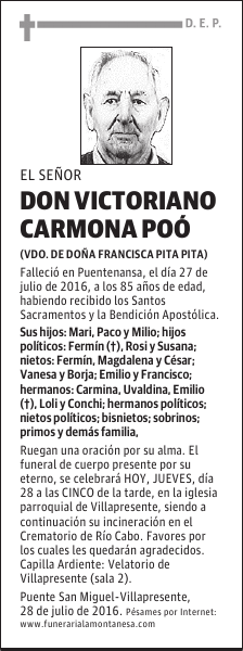 Don Victoriano Carmona Poó