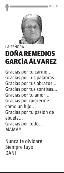 REMEDIOS GARCÍA ÁLVAREZ
