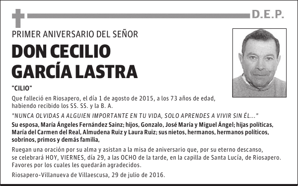 Cecilio Garcia Lastra