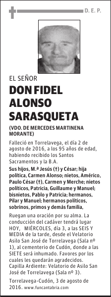 Don Fidel Alonso Sarasqueta