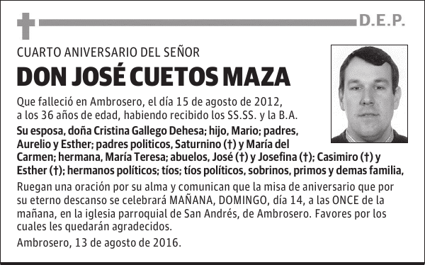 DON JOSE CUETOS MAZA