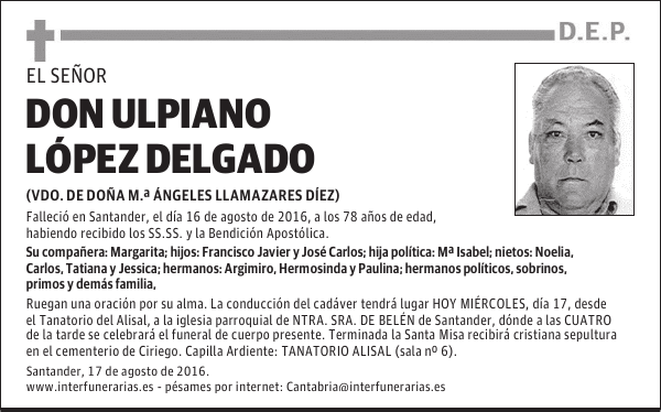DON ULPIANO LÓPEZ DELGADO