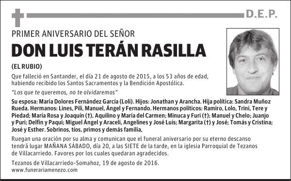 DON LUIS TERÁN RASILLA