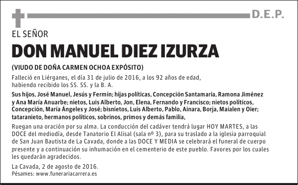 DON MANUEL DIEZ IZURZA