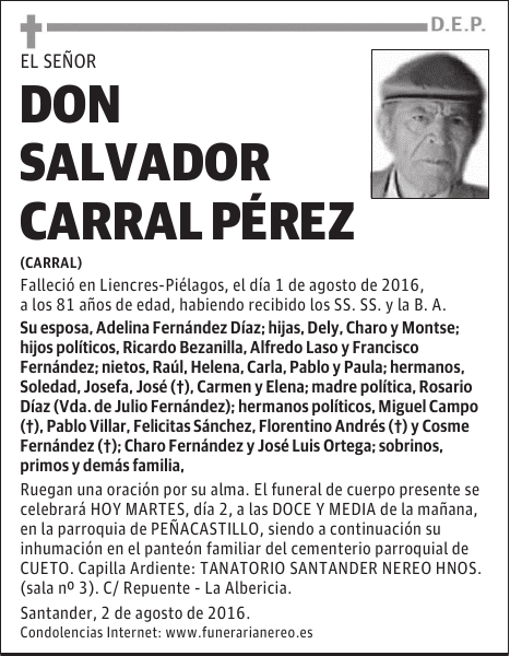 DON SALVADOR CARRAL PÉREZ