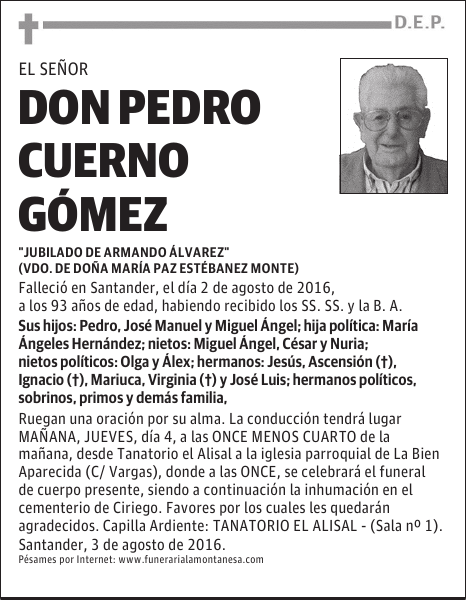 Don Pedro Cuerno Gómez
