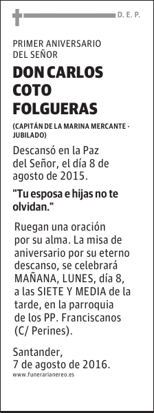 DON CARLOS COTO FOLGUERAS