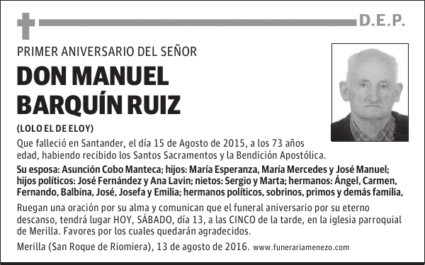 Don Manuel Barquín Ruiz