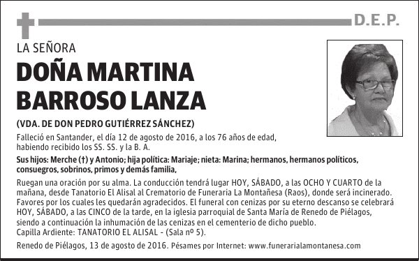 Doña Martina Barroso Lanza