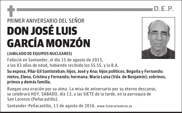 DON JOSE LUIS GARCIA MONZON