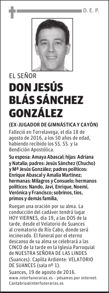 DON JESÚS BLÁS SÁNCHEZ GONZÁLEZ