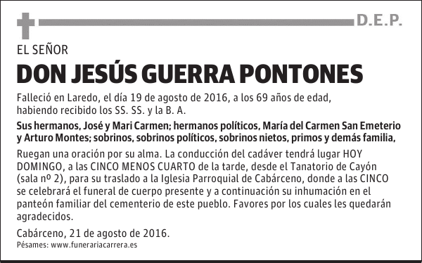 DON JESÚS GUERRA PONTONES