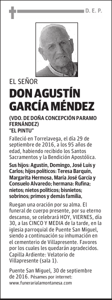 Don Agustín García Méndez