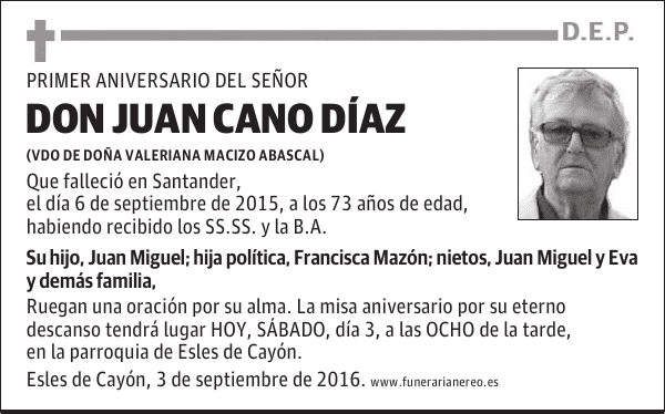 Don Juan Cano Diaz