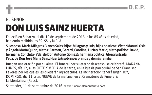 Don Luis Sainz Huerta