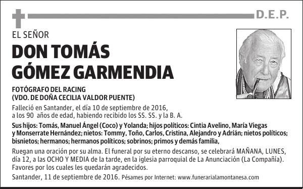 Don Tomás Gómez Garmendia