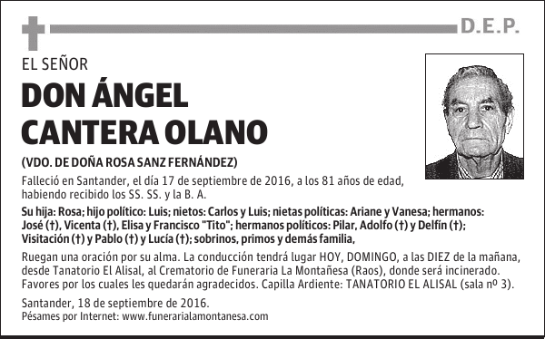 Don Ángel Cantera Olano