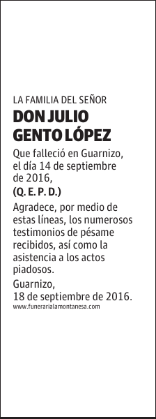 DON JULIO GENTO LÓPEZ