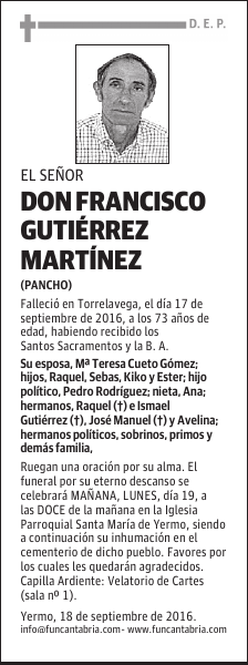 Don Francisco Gutiérrez Martínez