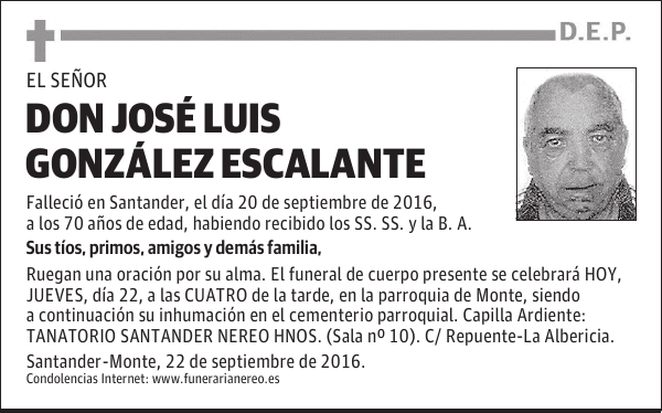 DON JOSE LUIS GONZALEZ ESCALANTE