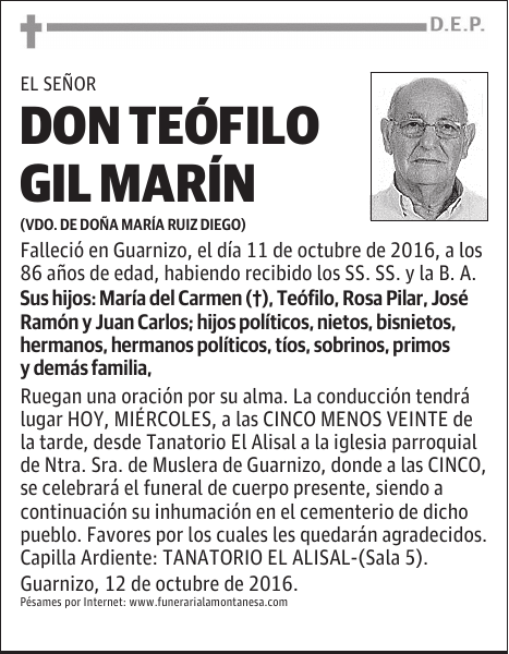 Don Teófilo Gil Marín