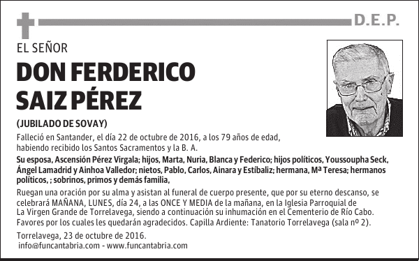 Don Federico Saiz Pérez