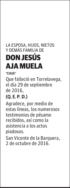 Don Jesús Aja Muela